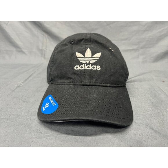 Adidas Men's Relaxed Strapback Cap Black One Size Fits Most NEW WITH TAGS! - Picture 1 of 7